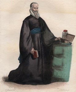 Portrett av Ambroise Pare (1509-1590), fransk kirurg. av French School