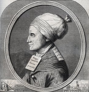 Portrett av Antoine-Francois (Antoine Francois) Desrues (1744-1777) Fransk gift - Gravering i "" Causes celebres de tous les peuple"" av Armand Fouquier (1817-18?) 1858-1867 - privat samling av French School