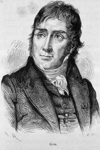 Portrett av Antoine Jean Gros (1771 - 1835), elev av David og deretter offisiell maler av Napoleon - i "" L