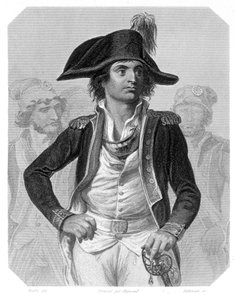 Portrett av Antoine Joseph Santerre (1752-1809), fransk politiker. I "The history of the Girondins"" av Lamartine av French School