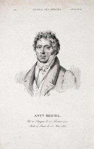 Portrett av Antoine Reicha (1770-1836) fra Journal des Artistes av French School