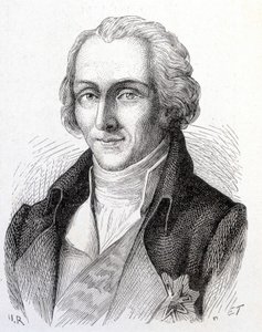 Portrett av Benjamin de Rumford, amerikansk fysiker (1753 - 1814) - i "" Album of Science; berømte vitenskapsmenn; Store funn""" 1896. av French School