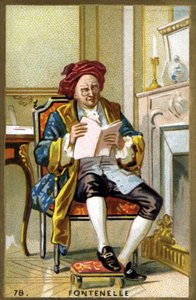 Portrett av Bernard Le Bouyer (Le Bovier) av Fontenelle (1657-1757). Kromolitografi fra slutten av 1800-tallet. av French School