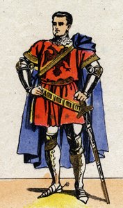Portrett av Bertrand du Guesclin (Duguesclin) (v. 1320-1380) som kan kobles fra Frankrike. av French School