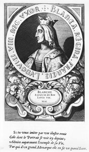Portrett av Blanche av Castilla (1185-1252), 1643 av French School