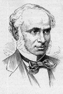 Portrett av Camille Doucet (1812-1895), fransk poet, dramatiker og akademiker. Gravering i "" Le Monde Illustré"" nr. 883 av 14. mars 1874. av French School
