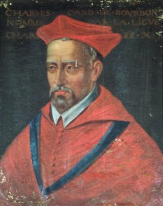 Portrett av kardinal Charles de Bourbon (1523-90) 1617-38 (olje på lerret) av French School