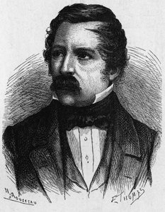 Portrett av Carl (Karl) August von Steinheil (1801-1870), tysk fysiker, oppfinner innen telegrafi - i "" Album of Science; berømte vitenskapsmenn; Store oppdagelser””” 1896 av French School