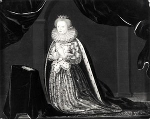 Portrett av Katarina av Cleves (1417-79) hertuginne av Guise