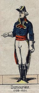 Portrait of Charles Francois Dumouriez, general-in-chief of the northern army in 1792 (1739-1823)”.Image of Epinal from the end of the 19th century. av French School
