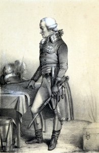 Portrett av Charles François du Périer dit Dumouriez (1739-1823), fransk general. - i "Historical Gallery of the French Revolution"" av Albert Maurin, red. Paris 1843 av French School