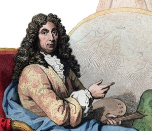 Portrett av Charles Lebrun (Le Brun) (1619-1690), fransk maler og kunstteoretiker. av French School