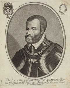 Portrett av Charles V, den hellige romerske keiseren av French School