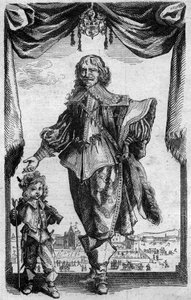 Portrett av Claude Deruet (1588-1660), fransk maler. Gravering fra "Histoire de la Engraving" av Georges Duplessis av French School