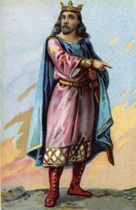 Portrett av Clotaire (Clothaire) II, kongen av frankene (584-629). av French School