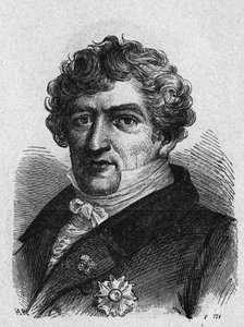Portrett av Cuvier (1769-1832), fransk zoolog og paleontolog - i "Album de la Science; berømte vitenskapsmenn; Store funn""" 1896. av French School