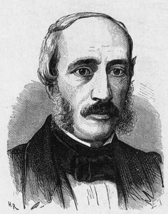 Portrait of Edmond Becquerel (1820 - 1891), French physicist - in “Album de la Science; illustrious scientists; Grandes discoveries””” 1896. av French School