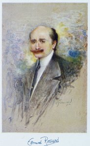 Portrett av Edmond Rostand i 1910 av French School