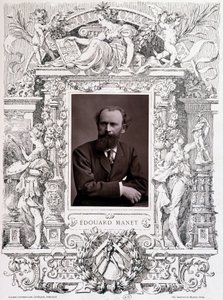 Portrett av Edouard Manet av French School