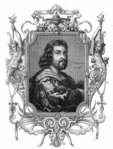 Portrett av keiser Otto I av Germania, kjent som den store (Otton, 912-973). Gravering i "Historien om pave-konger-dronninger-og-keisere gjennom århundrene"" av Maurice Lachatre av French School