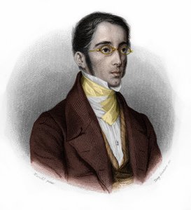Portrett av Etienne Joseph Louis Garnier-Pages (Garnier Pages) (1801-1841), fransk politiker. i "" LIBRE DES SPEAKERS"" av Louis de Cormenin Timon. 1842. Privat samling. av French School