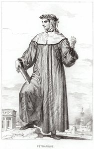 Portrett av Francesco Petrarch av French School