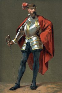 Portrett av Francisco Pizarro (Francois Pizarro av French School