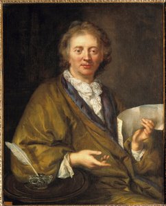 Portrett av Francois Couperin (1668-1733), dit Couperin le Grand, fransk komponist og organist. Anonymt maleri fra 1600-tallet. olje på lerret, 90 x 73 cm. - Portrett av Francois Couperin (1668-1733), kjent som Couperin den store, fransk komponist og av French School