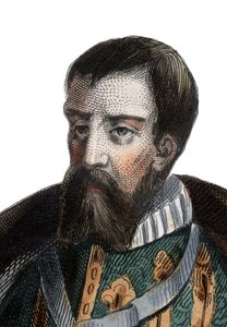 Portrett av Francois I de Lorraine (1519-1563), hertug av Guise, hertug av Aumale, fransk soldat og politiker. av French School