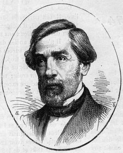 Portrait of Francois Jouffroy (1806-1882), French sculptor. Engraving in “” Le Monde Illustré”” n°890 of 2 May 1874. av French School