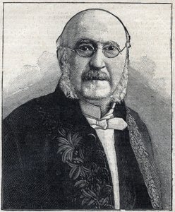 Portrait of Francois Jules Suisse dit Jules Simon (1814-1896), French philosopher and statesman, in " Le Petit Parisien”” av French School