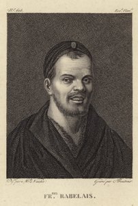 Portrett av Francois Rabelais av French School