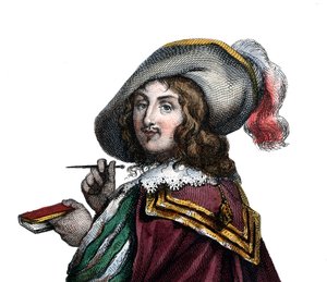 Portrett av Francois VI, hertug av La Rochefoucauld, prins av Marcillac (1613-1680), fransk forfatter. av French School