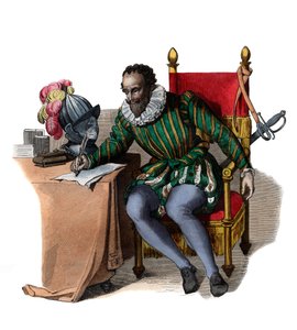 Portrett av Francois de Malherbe (1555-1628), fransk poet, kritiker og oversetter. av French School