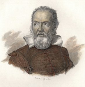 Portrett av Galileo Galilei dit Galilee (1564–1642), fysiker, matematiker og italiensk astronom. i «Portretter av nyttige menn» av French School