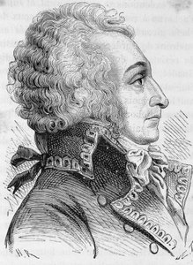 Portrett av general Alexandre Viscount de Beauharnais (1760-1794), anklaget for å ha forsvart Mainz dårlig i 1793, han var giljotin - i "L