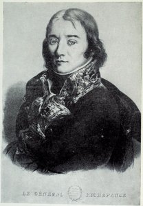 Portrett av general Antoine Richepance (eller Richepanse) (1770-1803), til fordel for slaveri. Trykk fra 1800-tallets Chartres, Musee des Beaux Arts av French School