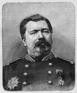 Portrett av general Davout (ca. 1829), storkansler for Æreslegionen. Gravering i «La gazette du dimanche»» av 12. desember 1895. av French School