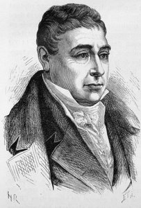 Portrett av general La Fayette (Lafayette) (1757 - 1834) - i "" The History of France"" av Henri Martin av French School