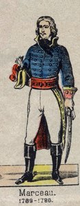 Portrett av general Marceau (1769-1796). av French School
