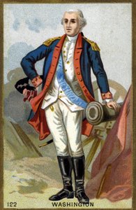 Portrait of George Washington (1732-1799). Chromolithography of the late 19th century. av French School