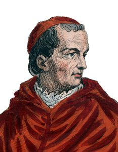 Portrett av Georges dAmboise (1460-1510), fransk kardinal og statsminister. av French School