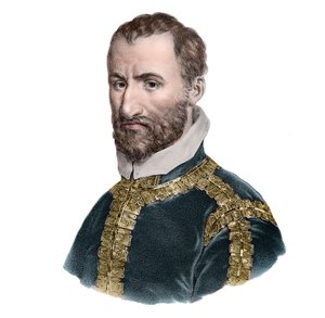 Portrett av Giovanni Pierluigi da Palestrina (1525-1594), italiensk komponist. av French School