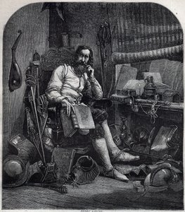 Portrett av Gjergj Kastrioti Skanderbeg (eller George Scanderbeg) Georges Scanderberg av French School