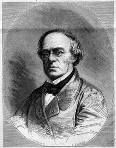 Portrett av Halevy (Jacques Fromental Levy, dit) (1799-1862), fransk komponist. Gravering i "" The Illustrated World"" nr. 259 av 29. mars av French School