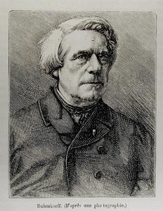 Portrett av Heinrich Daniel Ruhmkorff (1803-77) av French School