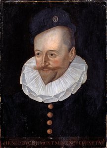 Portrett av Henri I, hertugen av Montmorency, Connetable of France (1534-1614) Maleri av den franske skolen på 1500-tallet. Dim. 0,31 x 0,22 m. Versailles, slottene i Versailles og Trianon av French School