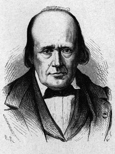Portrett av Henri Milne - Edwards (1800 - 1885), fransk fysiolog - i "" Album de la Science; berømte vitenskapsmenn; Store funn""" 1896. av French School