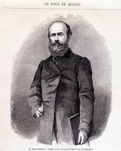 Portrett av Henri Mouhot - i “”Tour du Monde””, 2. sem. 1863 av French School