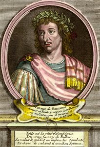 Portrett av Hercules Savinien av Cyrano de Bergerac (1619 - 1655) fransk forfatter. av French School